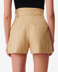 Dian high-waisted shorts - Camel