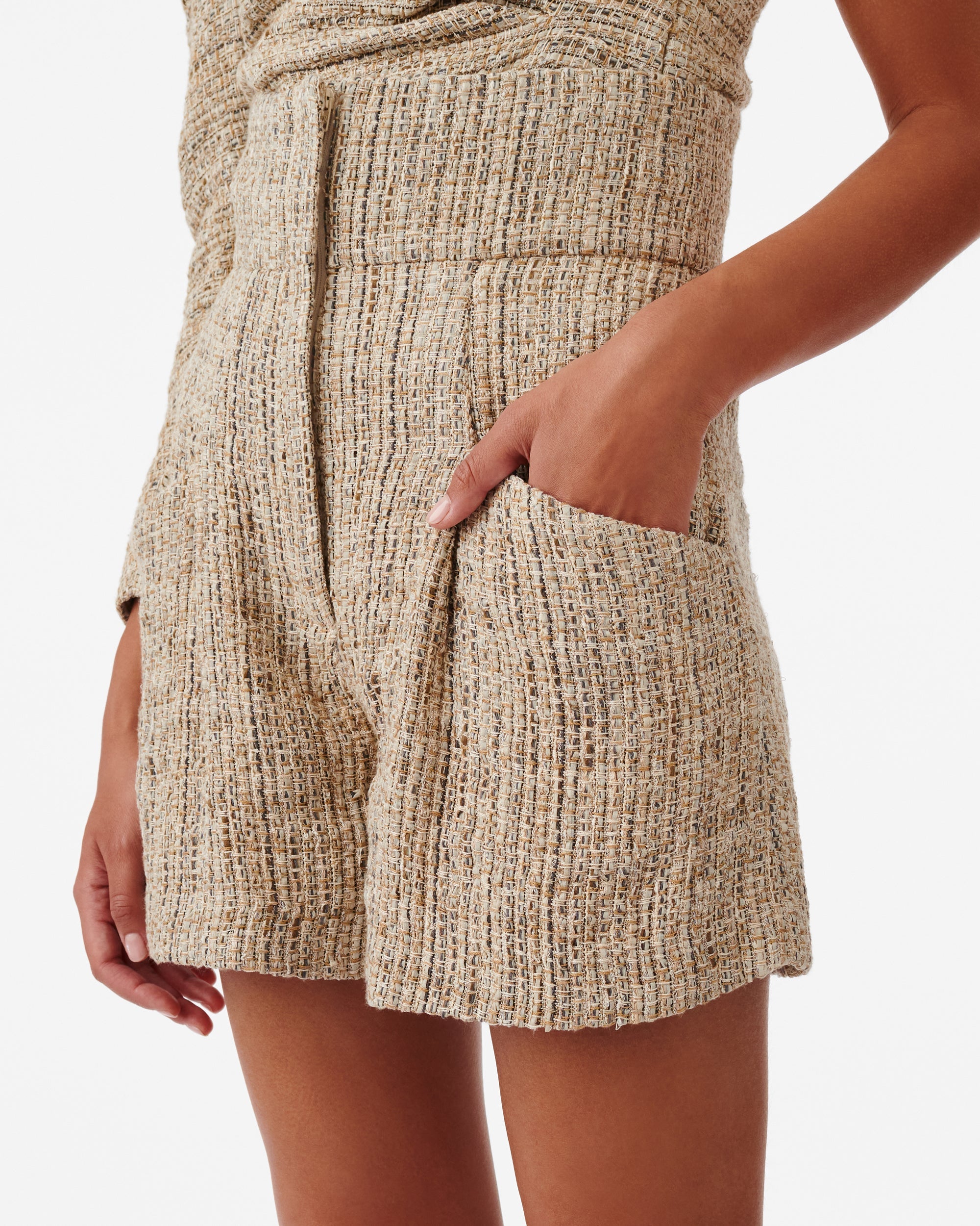 Lormi shorts - Mixed Beige