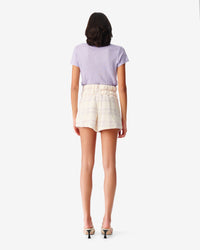 Oline shorts - Ecru & Lilac