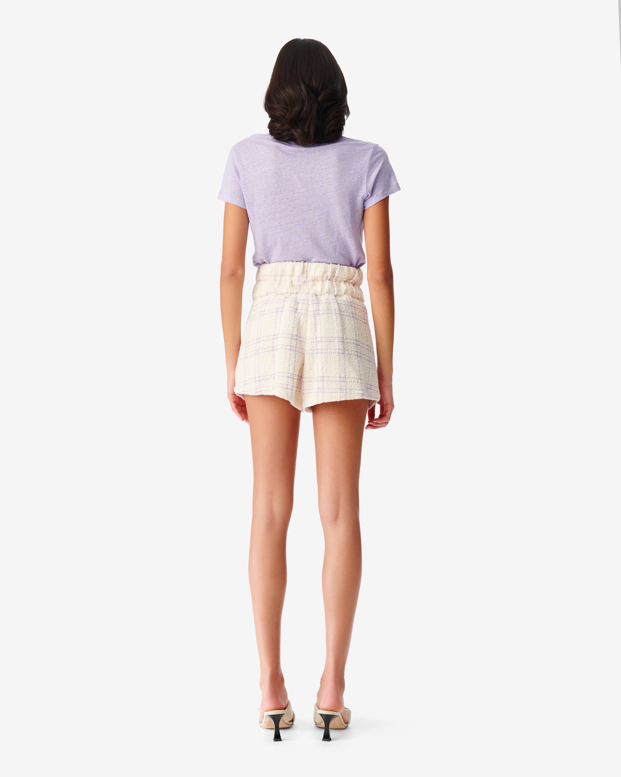 Oline shorts - Ecru & Lilac