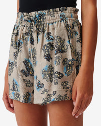 Sival silk blend shorts - Beige Multico