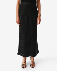 Carisa maxi skirt - Shiny Black