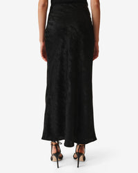 Carisa maxi skirt - Shiny Black