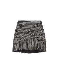 Dustan short skirt - Black & Gold