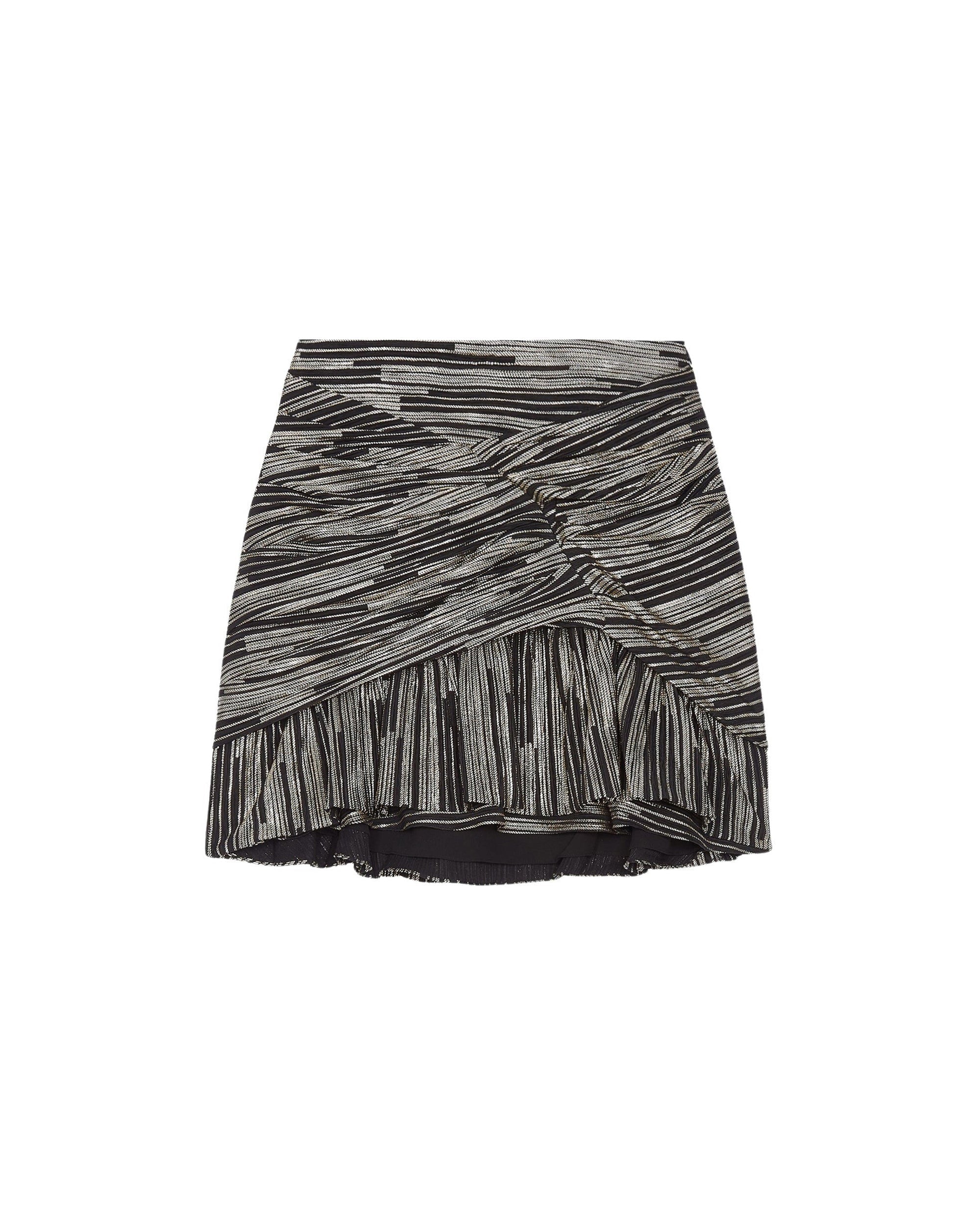 Dustan short skirt - Black & Gold