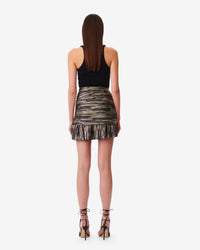 Dustan short skirt - Black & Gold
