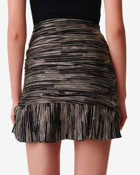 Dustan short skirt - Black & Gold