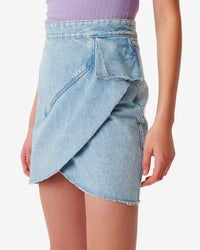 Eija short skirt - Light Denim