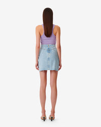 Eija short skirt - Light Denim