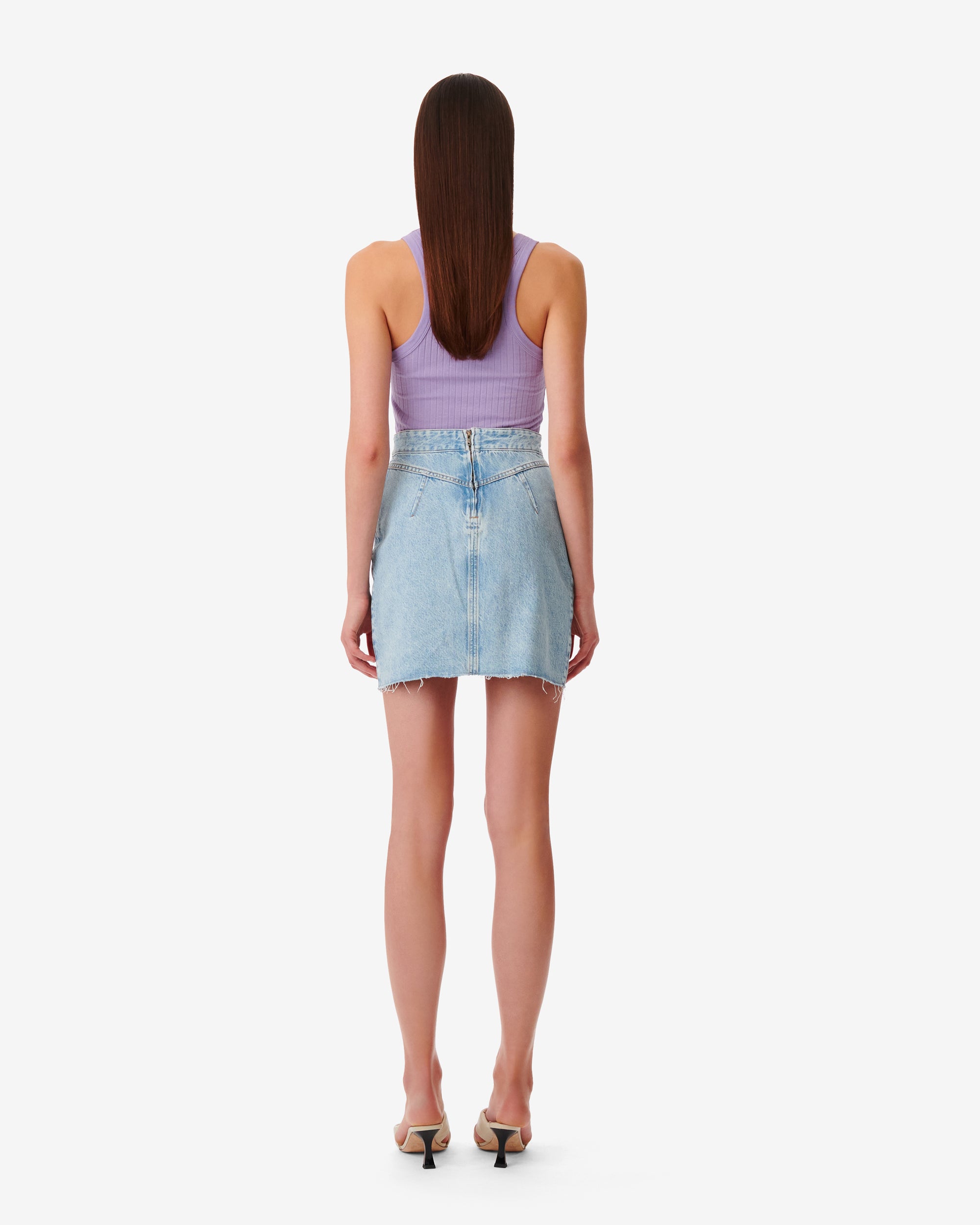 Eija short skirt - Light Denim