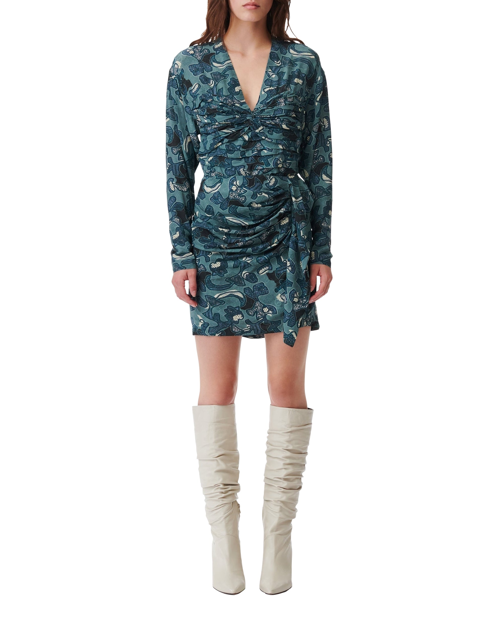 Fidi short skirt - Blue Green
