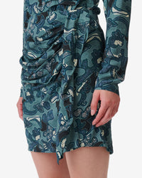 Fidi short skirt - Blue Green