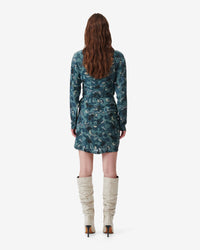 Fidi short skirt - Blue Green