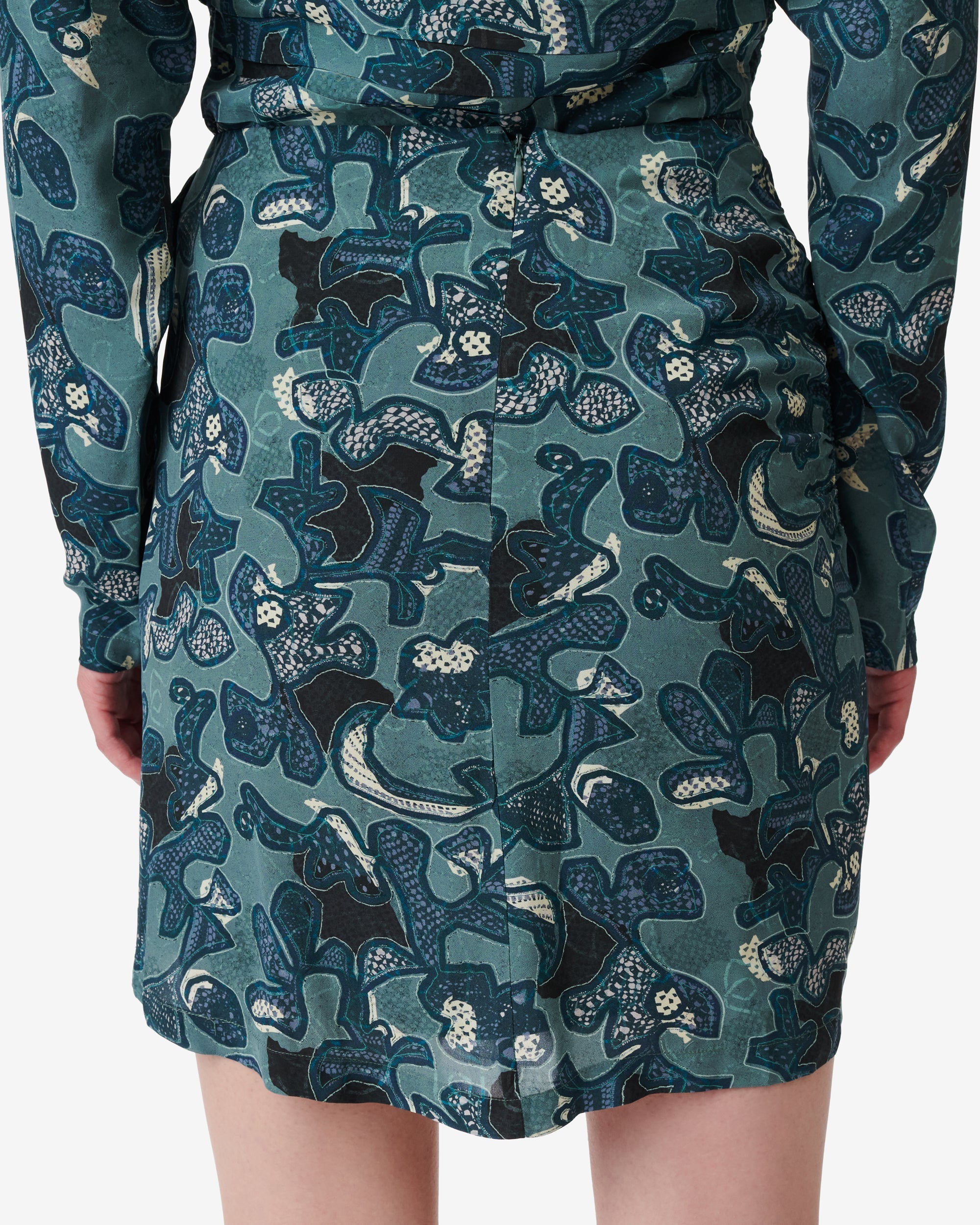 Fidi short skirt - Blue Green