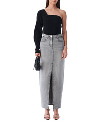Finji slit skirt - Grey Used