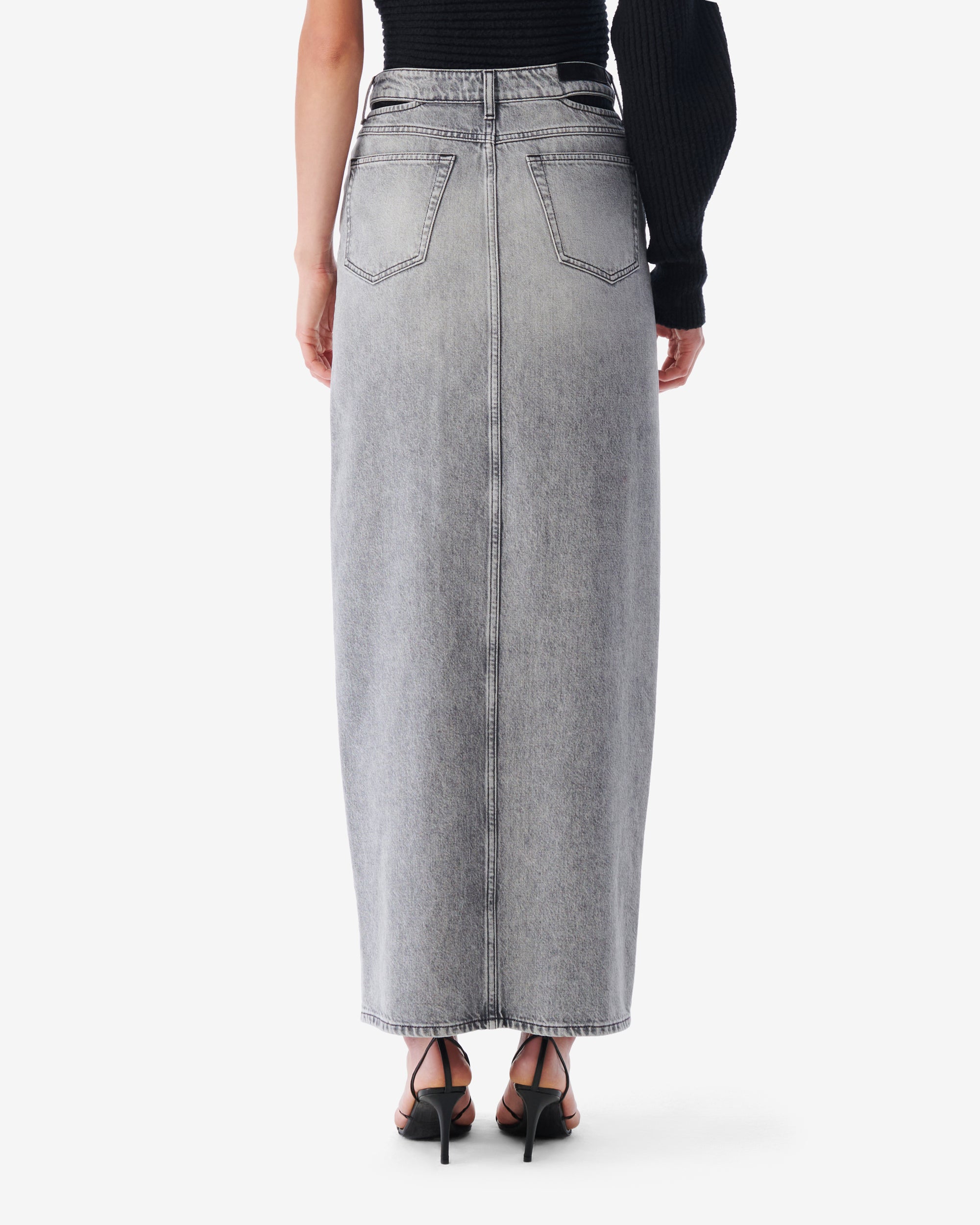 Finji slit skirt - Grey Used