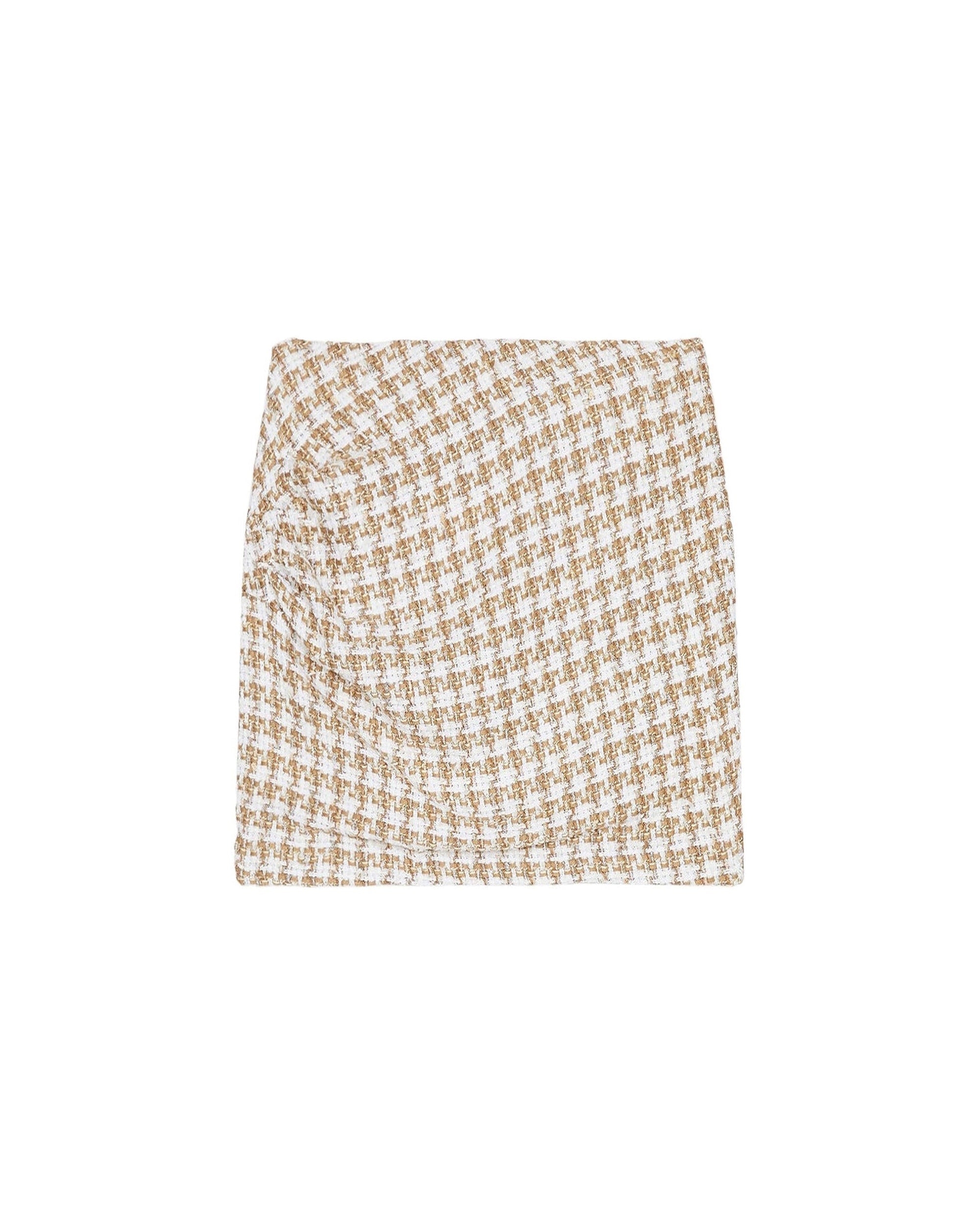 Garna short skirt - Beige & Natural White