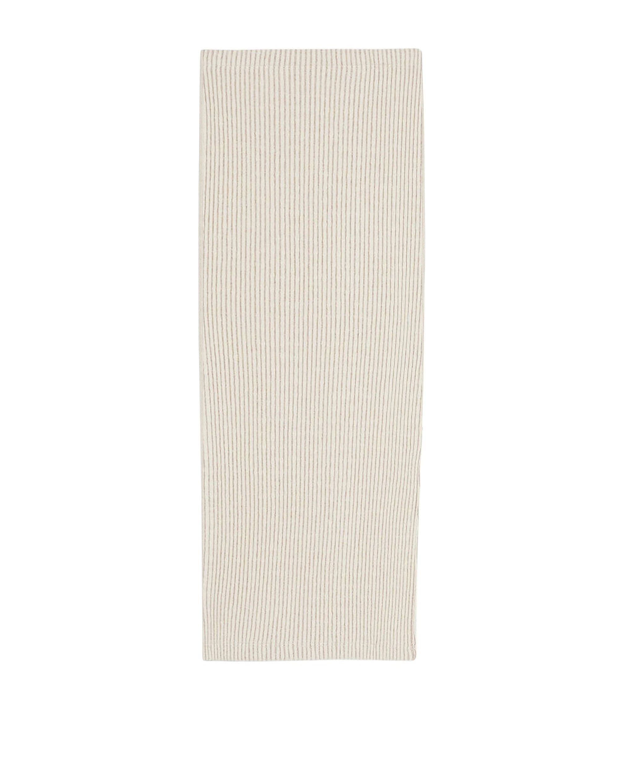 Ghita mid-length skirt - Taupe & Ecru