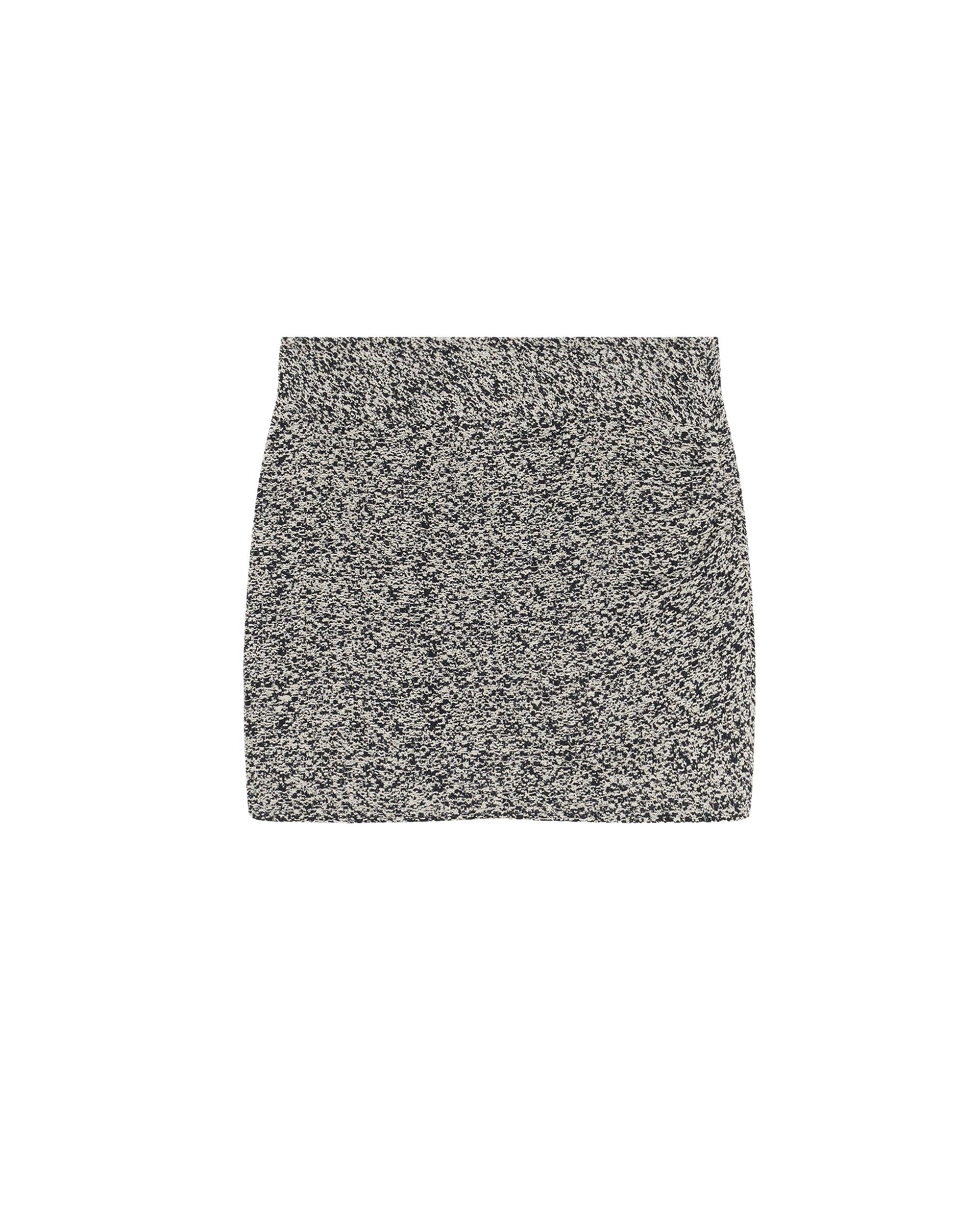 Hortense short skirt - Black & Ecru