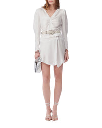 Isadie short skirt - White & Silver
