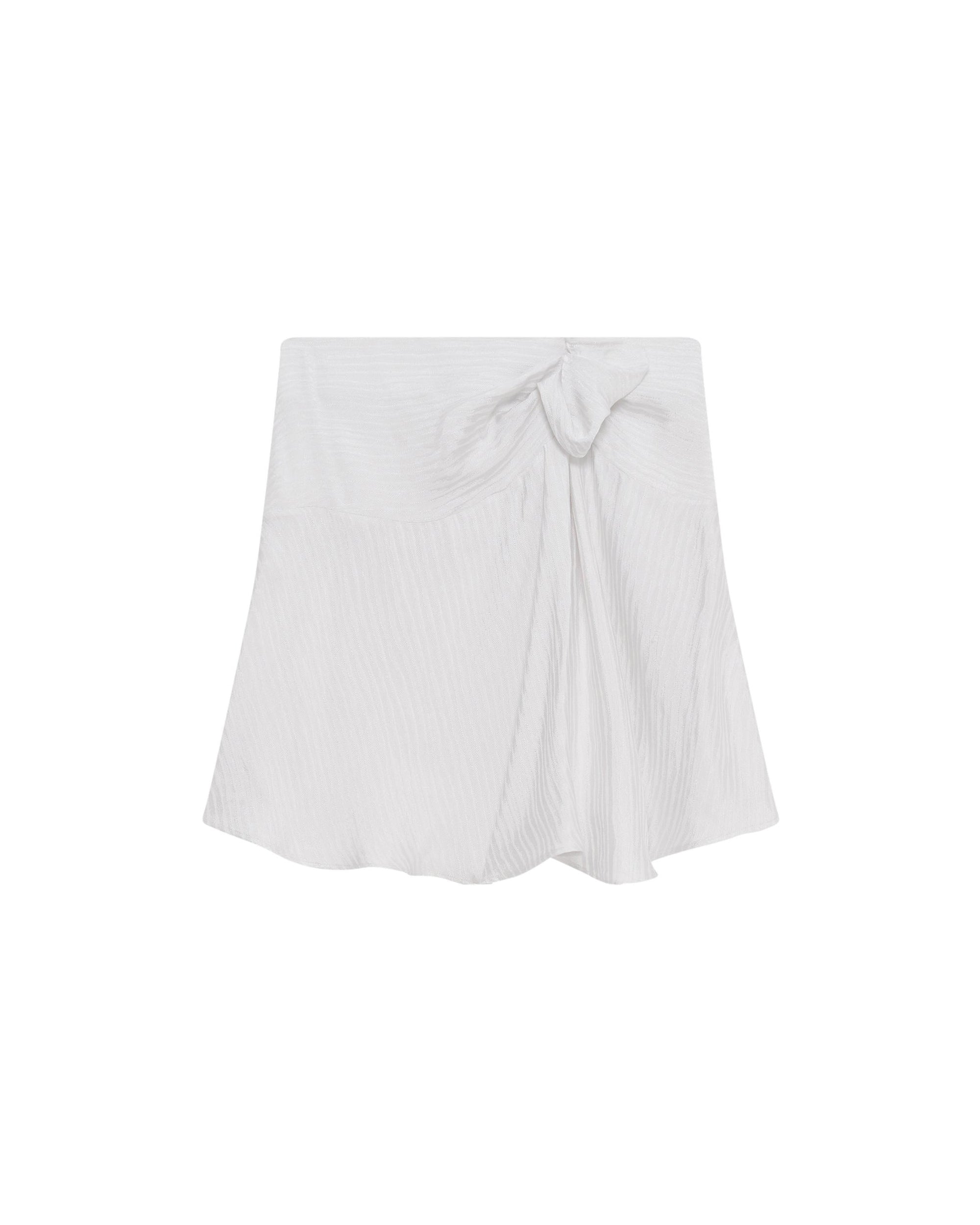 Isadie short skirt - White & Silver