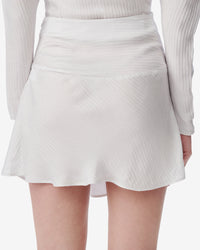 Isadie short skirt - White & Silver