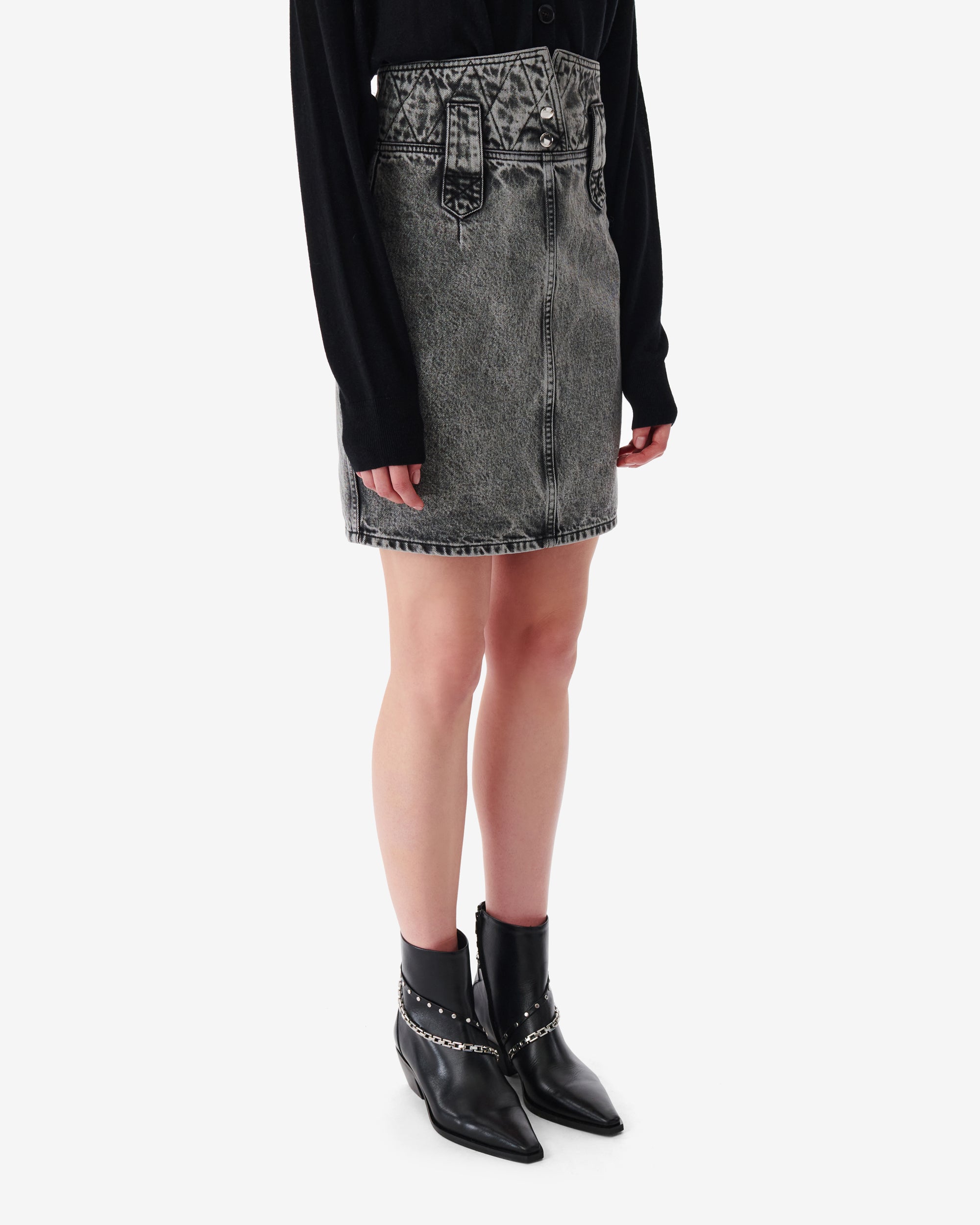 Jazzino Skirt - Snow Black