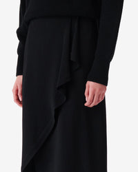 Jelena skirt in wool blend - Black
