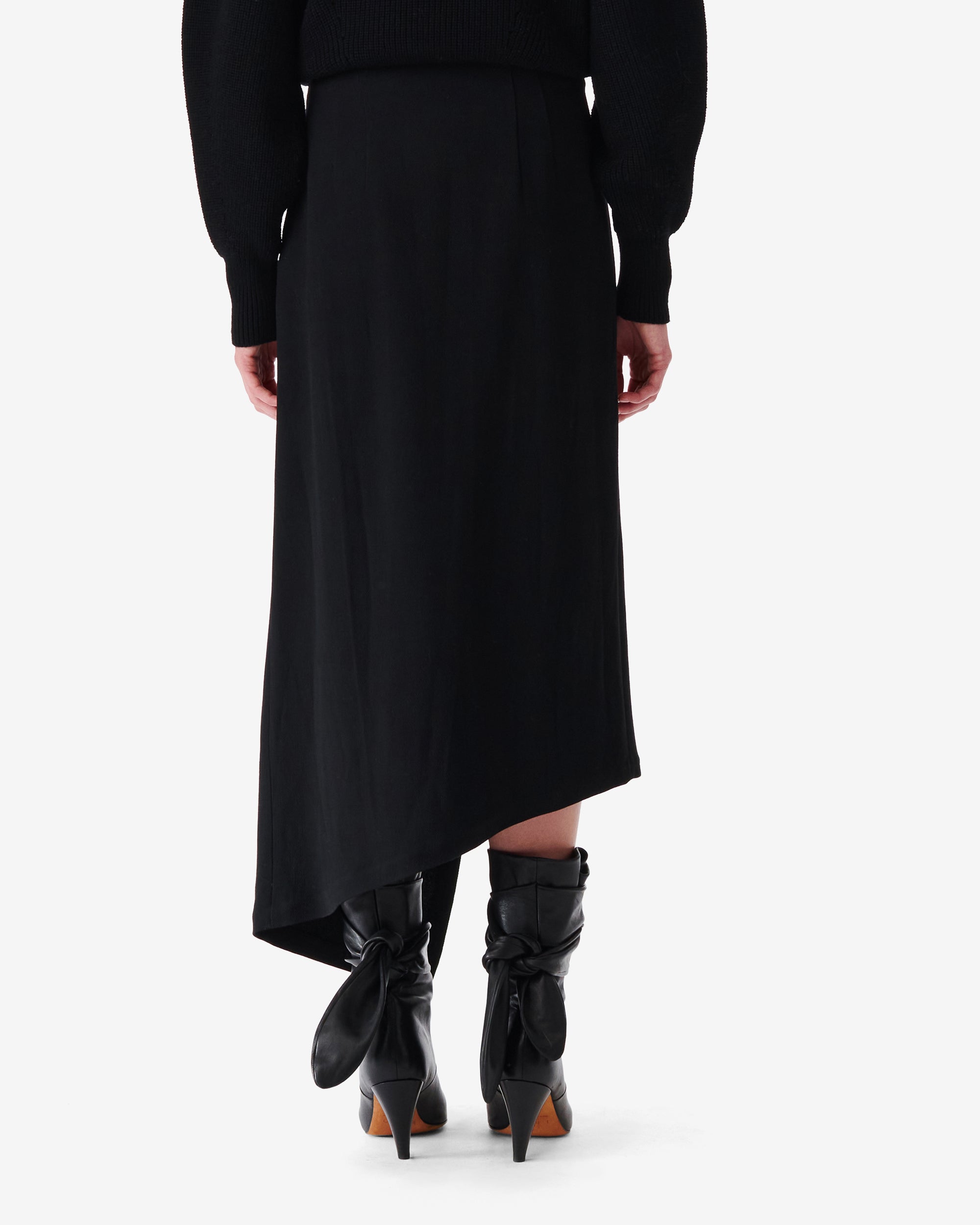 Jelena skirt in wool blend - Black