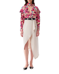 Jelena skirt in wool blend - Ecru