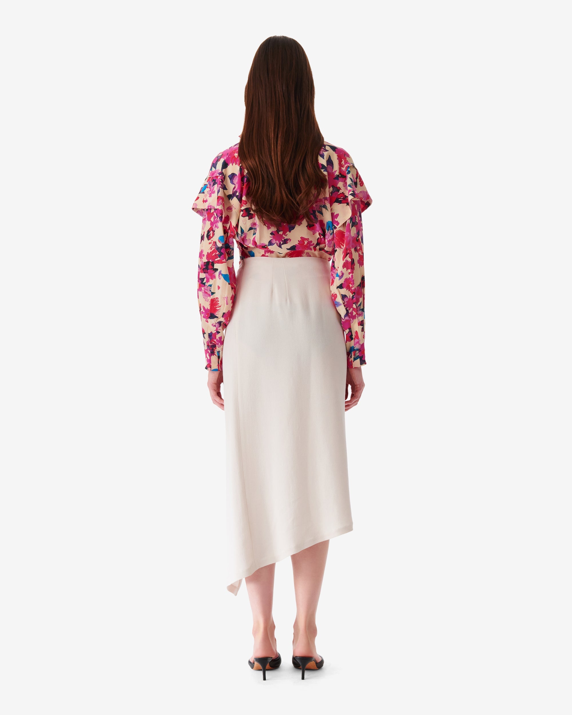 Jelena skirt in wool blend - Ecru