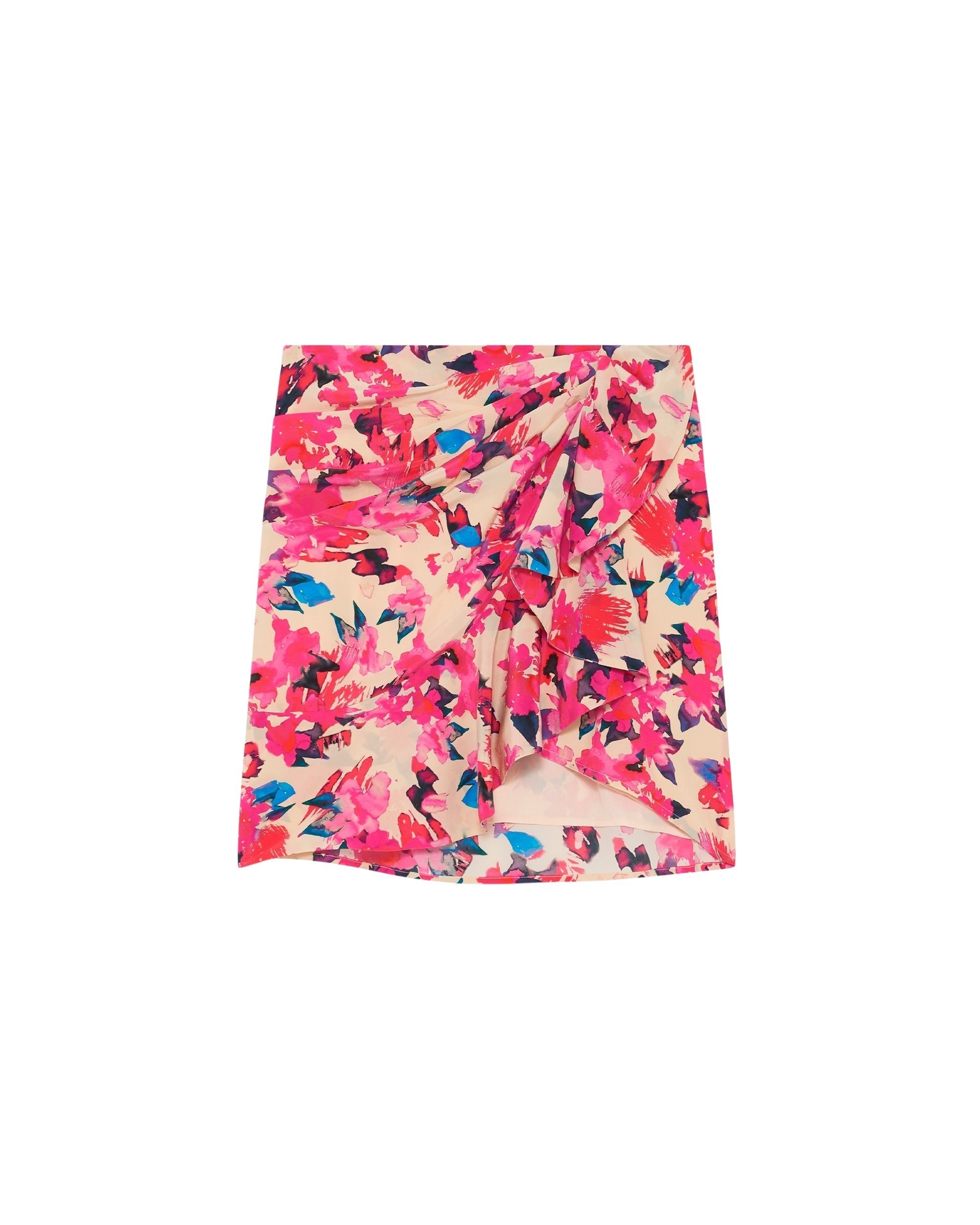 Melissa skirt in silk - Multico Ecru