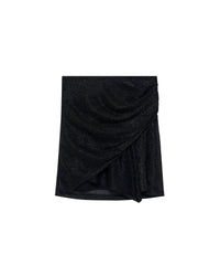 Nuda short skirt - Black Metallic