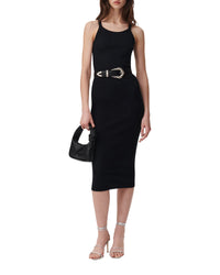 Piame knitted midi skirt - Black