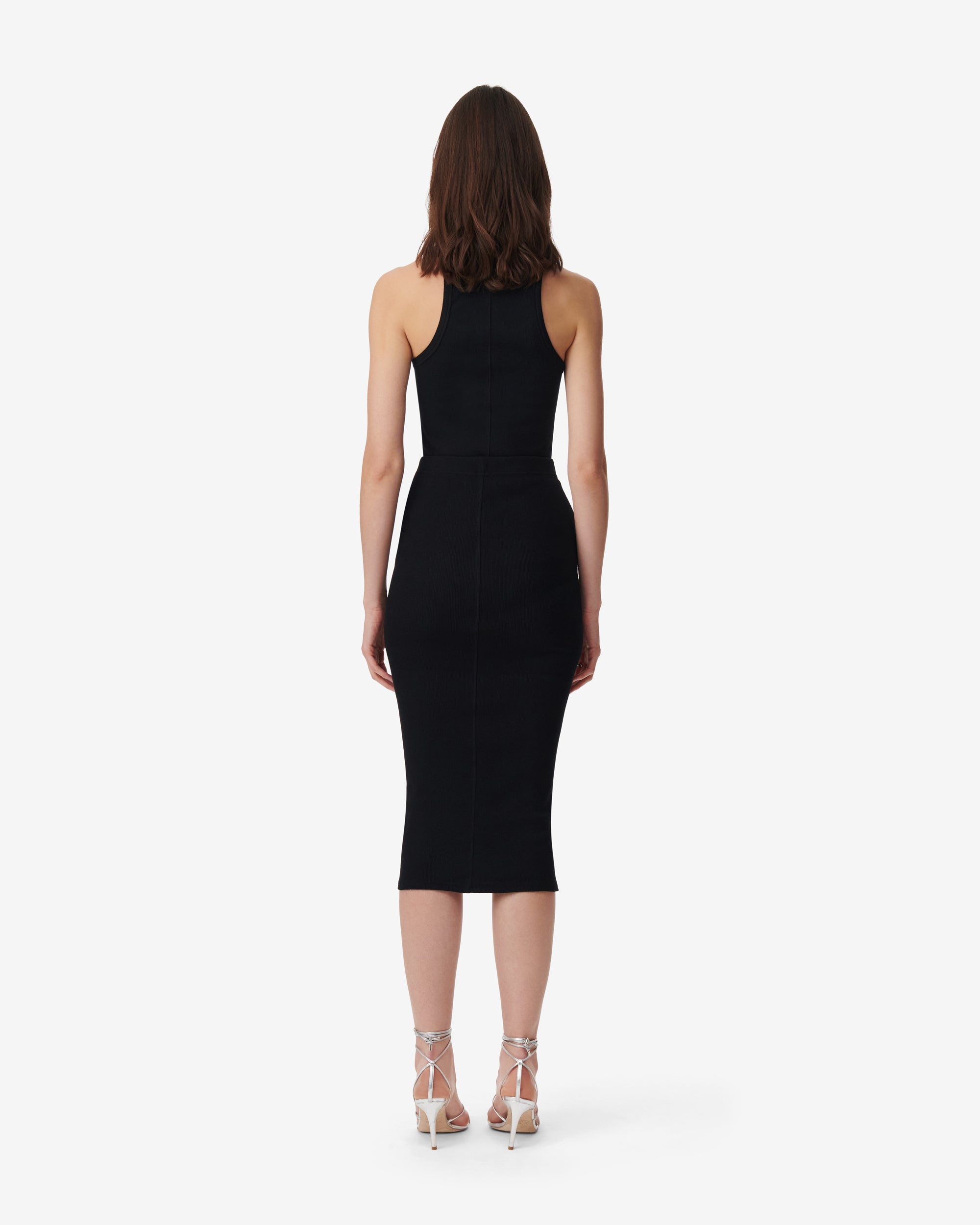 Piame knitted midi skirt - Black