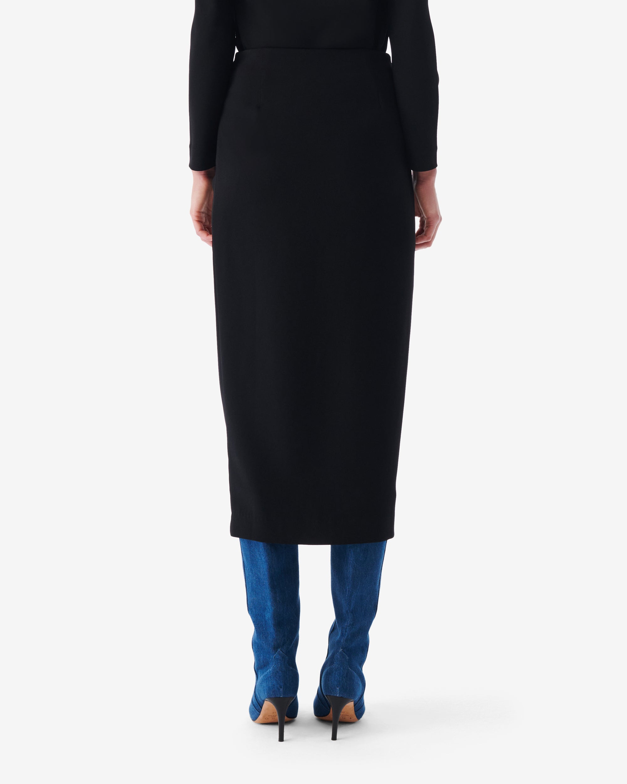 Pumiko slit skirt - Black