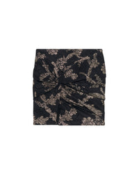 Tirana short skirt - Black & Gold