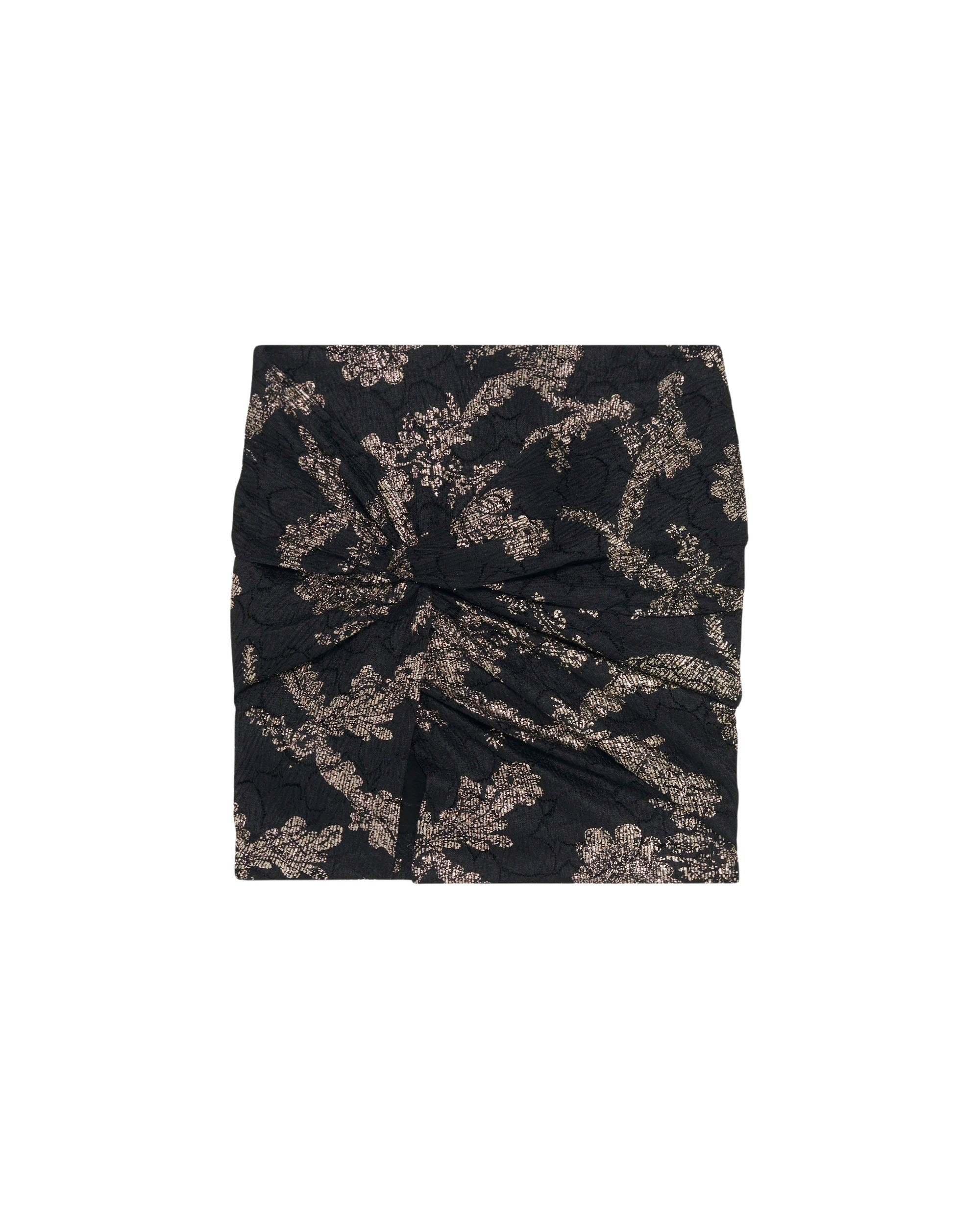 Tirana short skirt - Black & Gold
