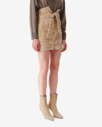 Tomia short skirt - Mixed Beige