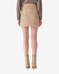 Tomia short skirt - Mixed Beige