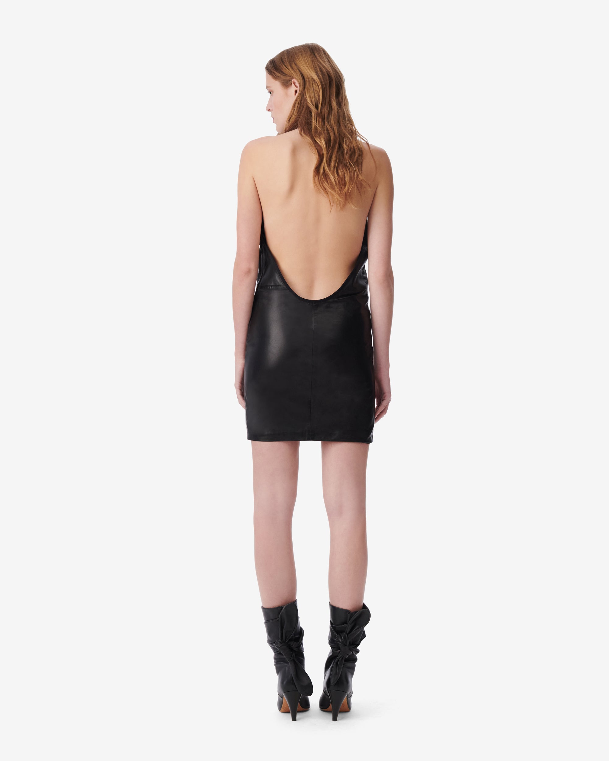 Ayla leather dress - Black