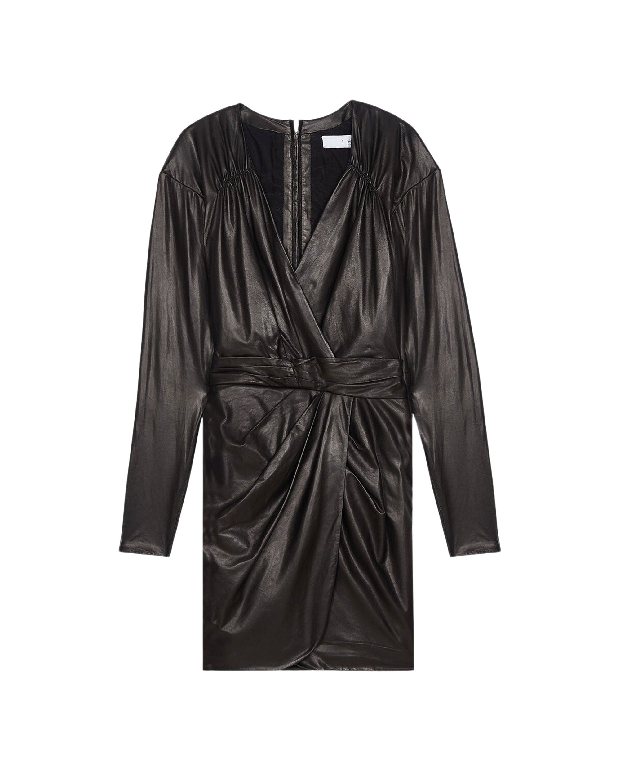 Belina leather dress - Black