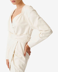 Belina leather dress - Natural White