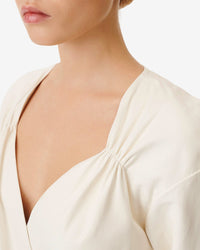 Belina leather dress - Natural White
