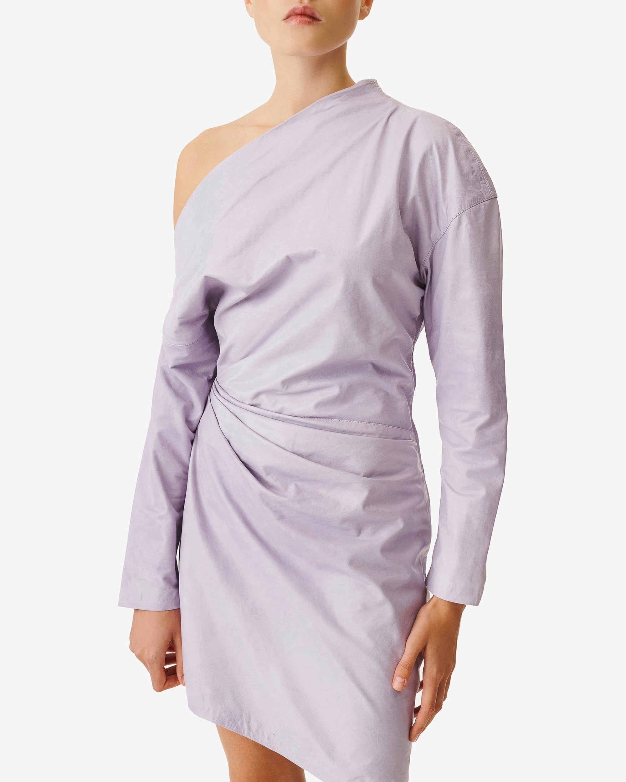Calla leather dress - Lavender