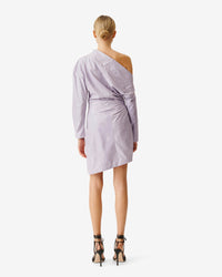 Calla leather dress - Lavender