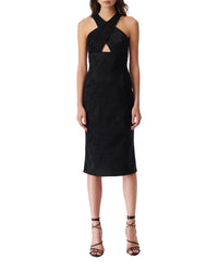 Calvino maxi dress - Shiny Black