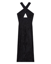Calvino maxi dress - Shiny Black