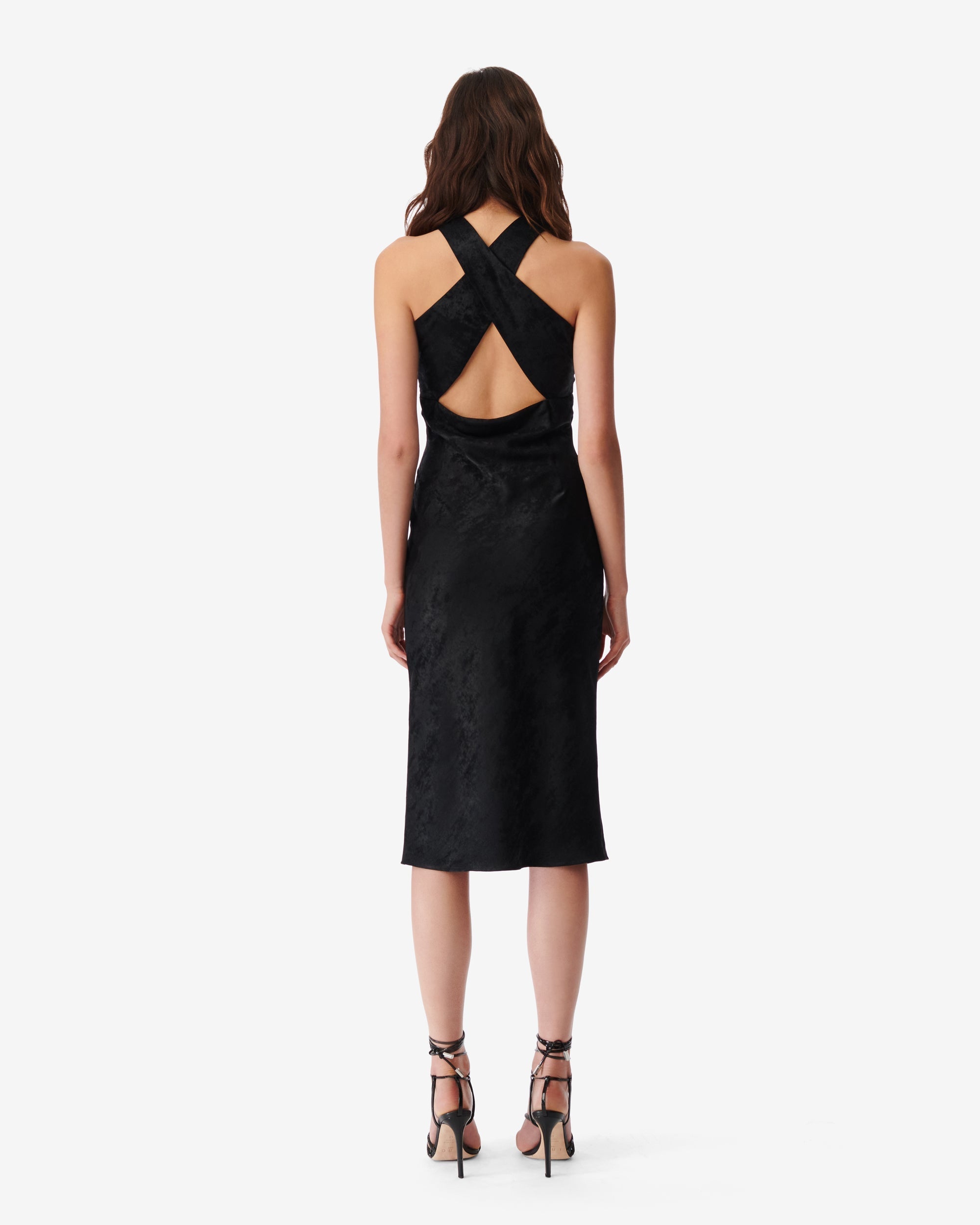 Calvino maxi dress - Shiny Black