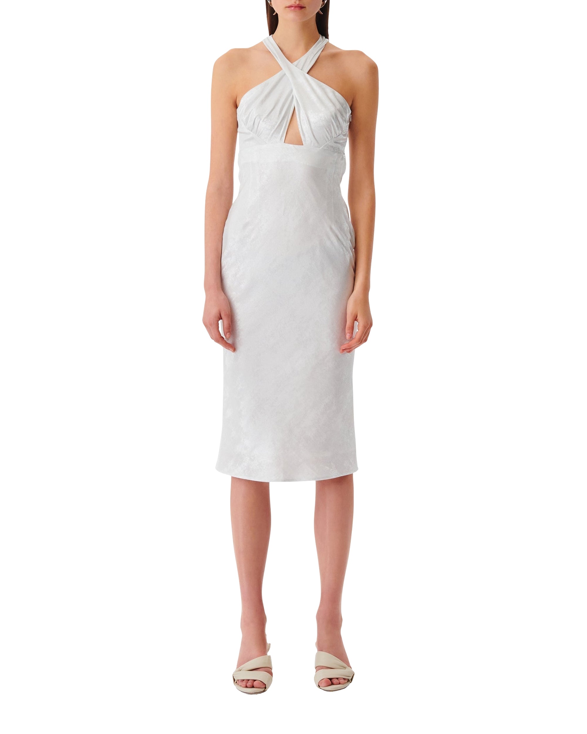Calvino maxi dress - Pearly White